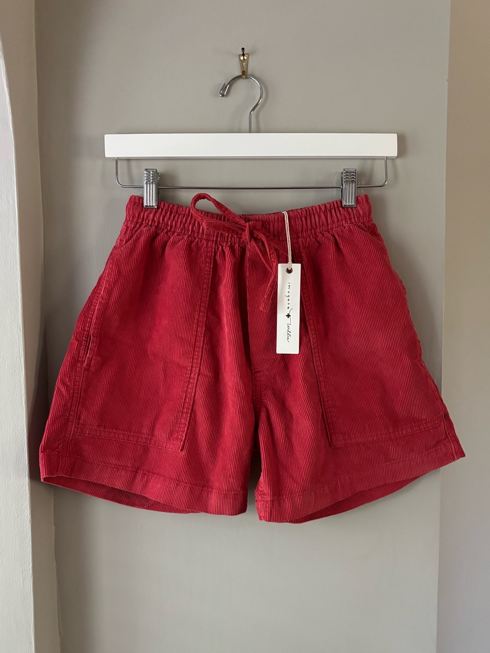 NWT The Lounge Short, Sunfaded Red Cord, Size XS